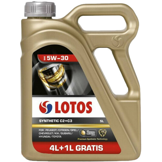 LOTOS SYNTHETIC C2+C3 SAE 5W30 4л
